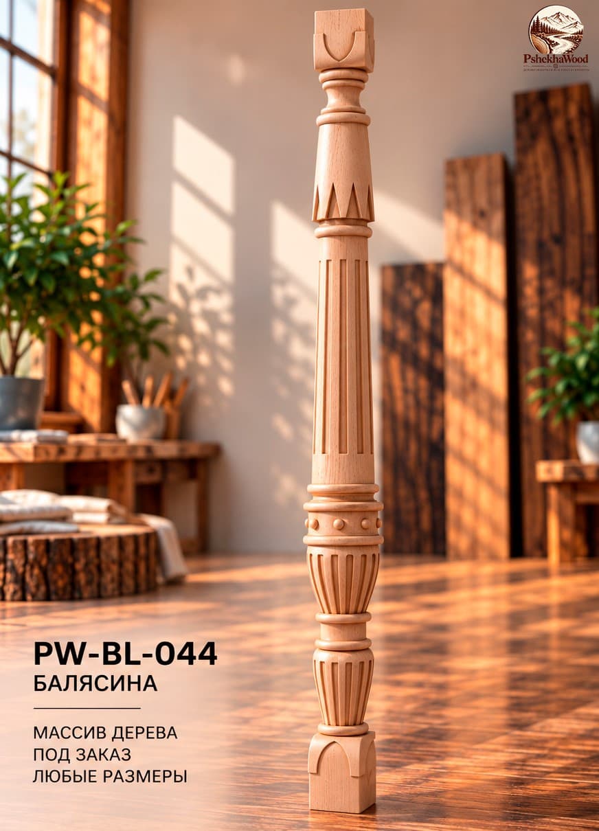 Балясина каннелированная резная PW-BL-044