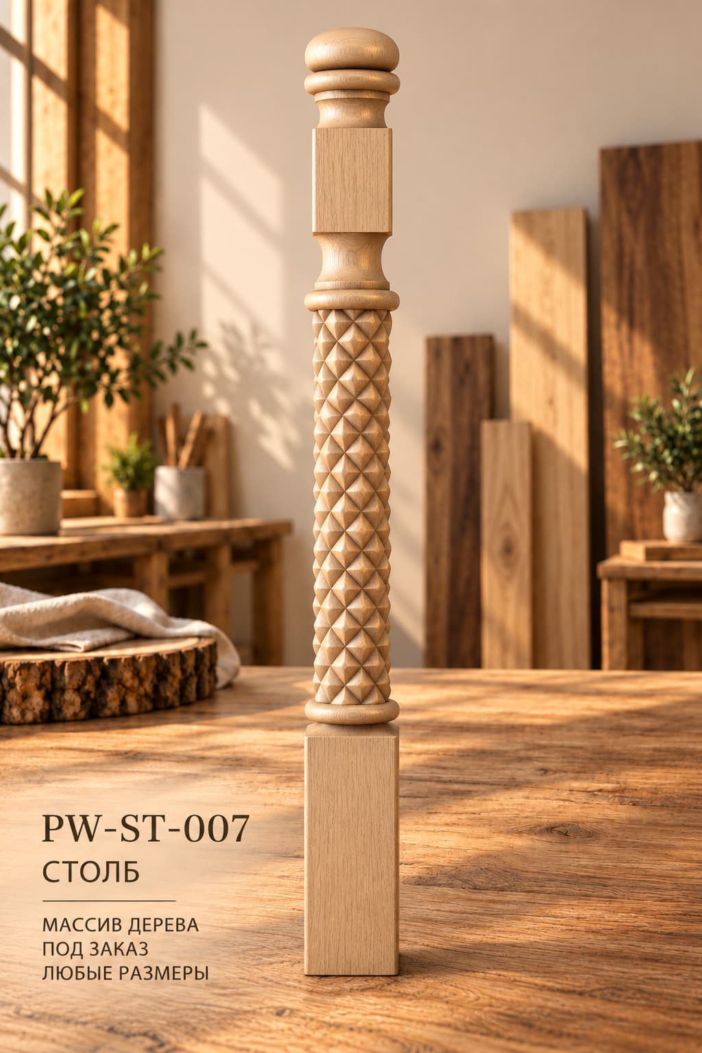 Столб резной PW-ST-007
