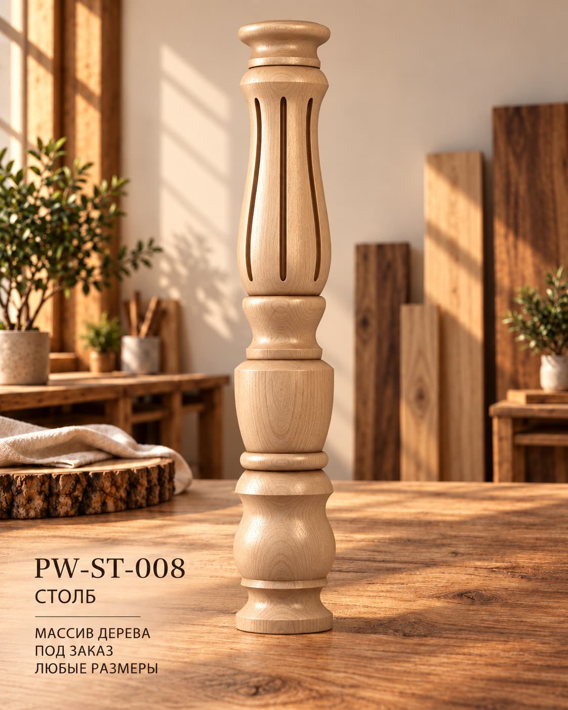 Столб каннелированный PW-ST-008
