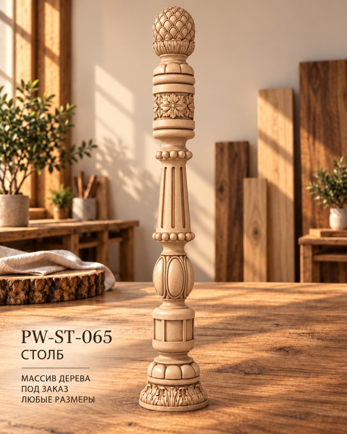 Столб каннелированный PW-ST-065