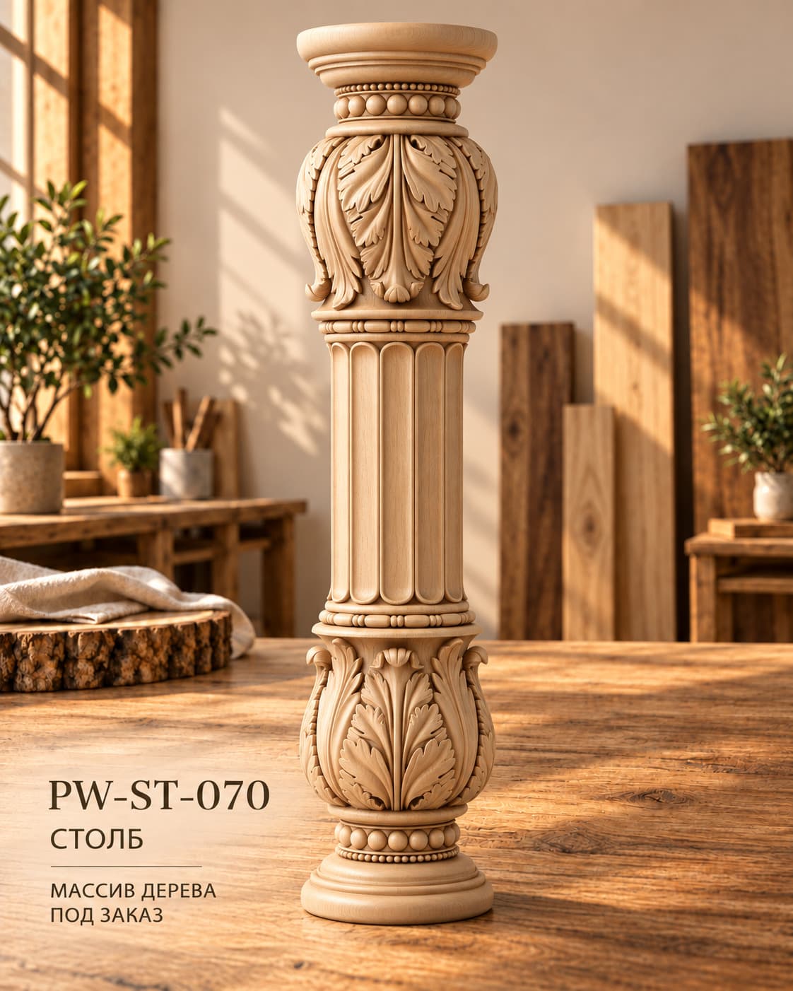 Столб каннелированный PW-ST-070